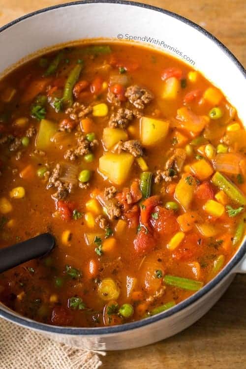 Hamburger and Vegetable Soup