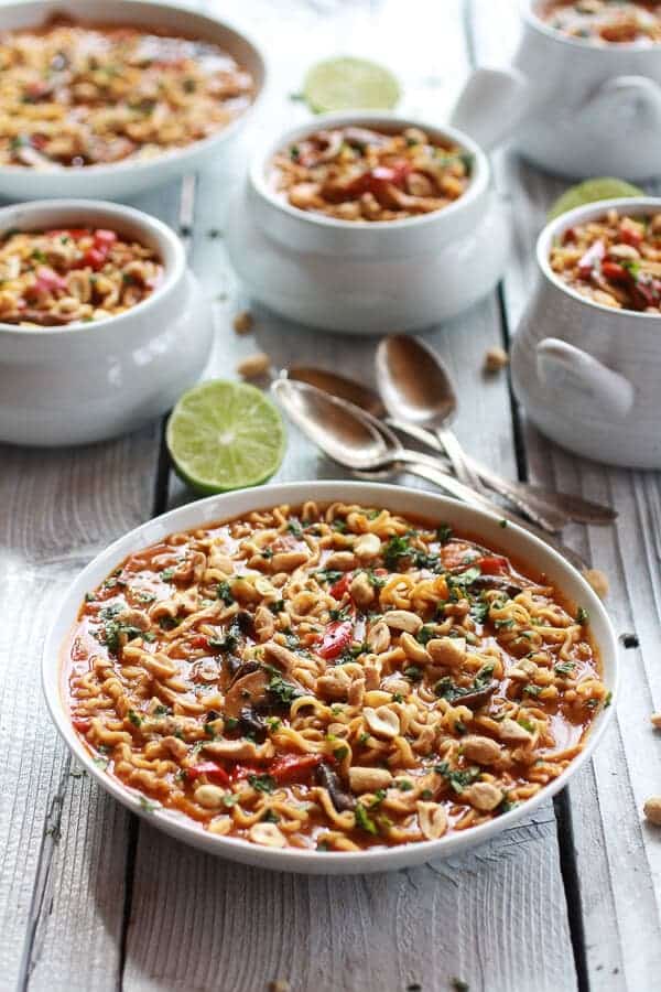 Thai Chicken Ramen Noodle Soup