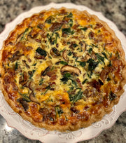 Spinach and Mushroom Quiche