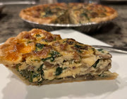 Spinach and Mushroom Quiche