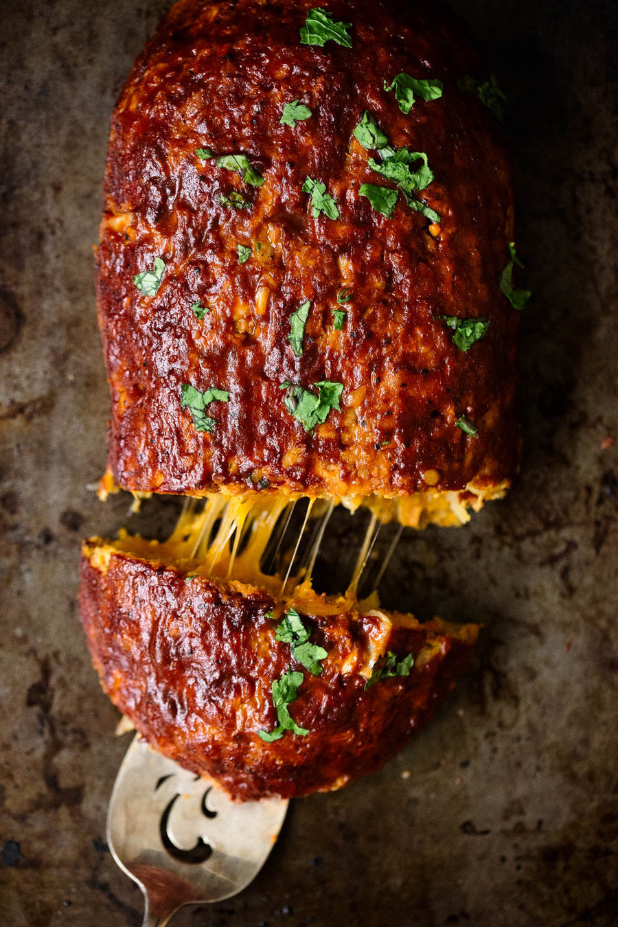 Cheddar Stuffed Turkey Meatloaf/ Mashed Potatoes