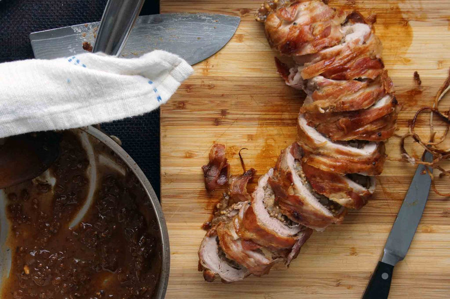 Date Stuffed Pork Tenderloin