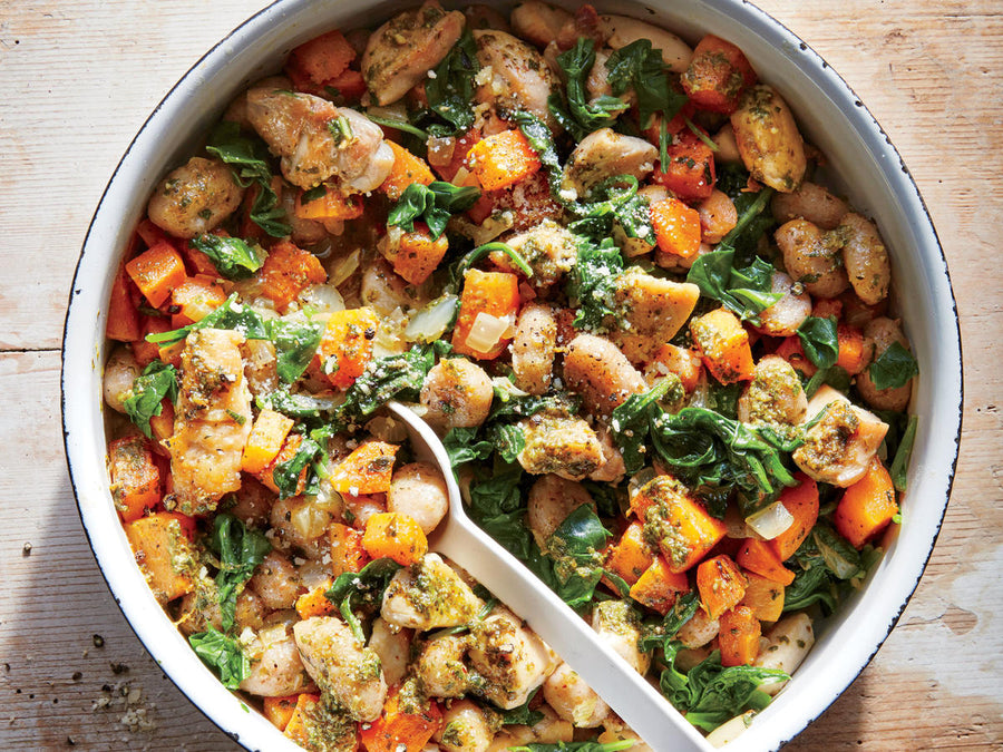 Chicken, Butternut Squash and Spinach Gnocchi