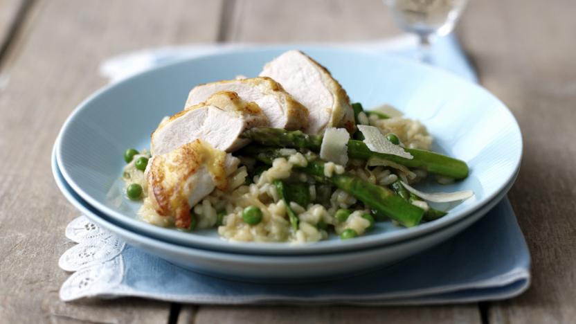 Lemon Chicken & Asparagus Risotto